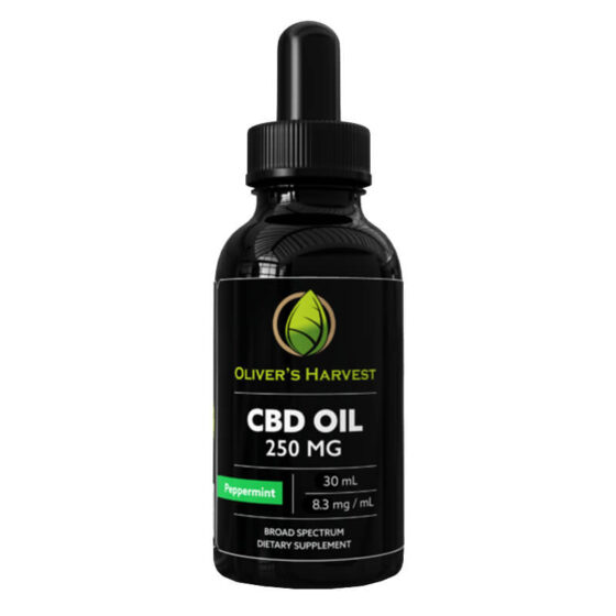 Oliver's Harvest CBD - CBD Tincture - Broad Spectrum Peppermint Oil - 250mg-1000mg