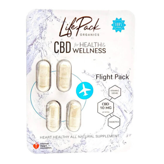 Life Pack Organics - CBD Capsules - Flight Anxiety Caps - 40mg