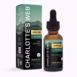 Charlotte's Web Full Spectrum CBD Daily Care Extract Oil Mint Chocolate 60mg