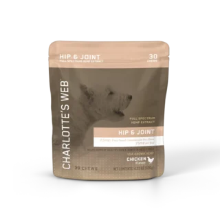 Charlotte’s Web Hip & Joint Full Spectrum CBD Chews for Dogs Chicken 30–60 Count