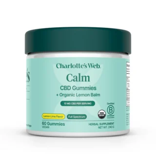 Charlotte’s Web Full Spectrum CBD Calm Gummies Lemon Lime 60 Count