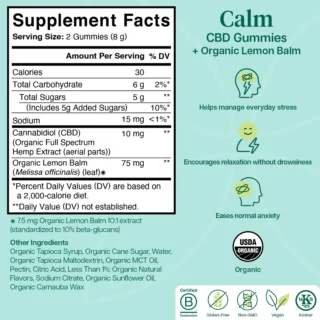 Charlotte's Web-Calm Hemp Extract-CBD-Gummies -Lemon Lime