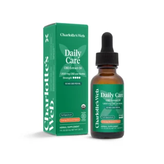 Charlotte's Web Full Spectrum CBD Daily Care Extract Oil Orange Blossom 60mg