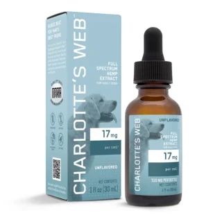 Charlotte's Web Full Spectrum CBD Oil for Dogs 17mg 30ml