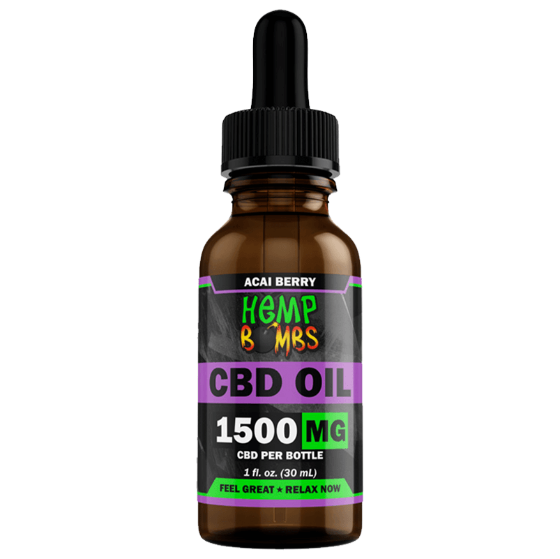 Broad Spectrum CBD Oil Tincture - Acai Berry - Hemp Bombs - Image 5