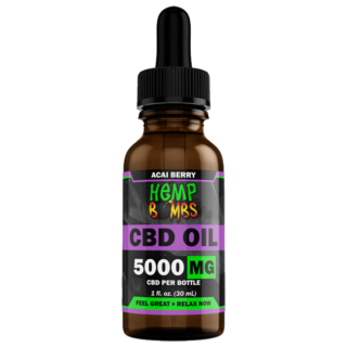 Broad Spectrum CBD Oil Tincture - Acai Berry - Hemp Bombs