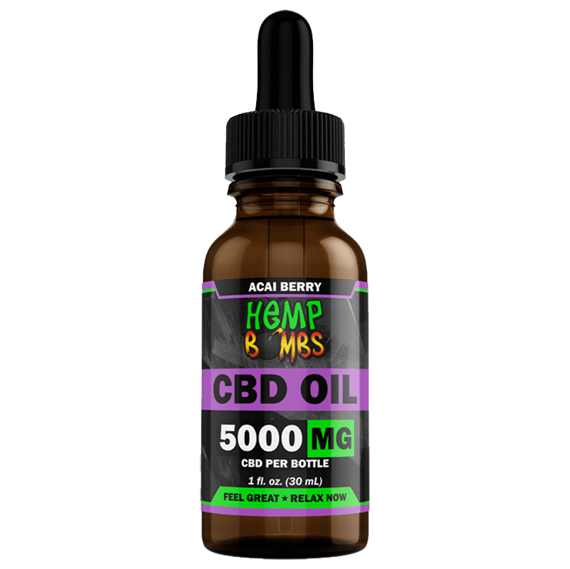 Broad Spectrum CBD Oil Tincture - Acai Berry - Hemp Bombs - Image 2