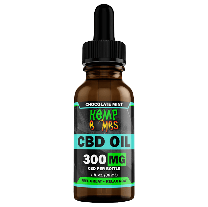 Broad Spectrum CBD Oil Tincture - Chocolate Mint - Hemp Bombs