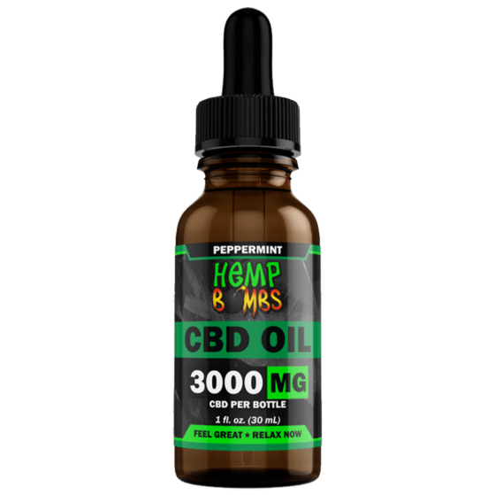 Broad Spectrum CBD Oil Tincture - Peppermint - Hemp Bombs