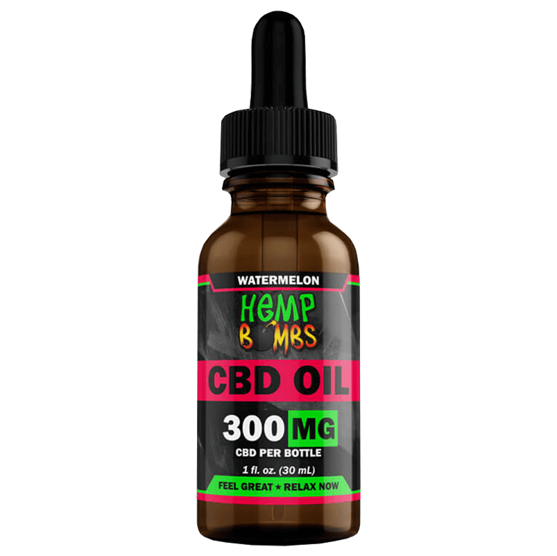 Broad Spectrum CBD Oil Tincture - Watermelon - Hemp Bombs