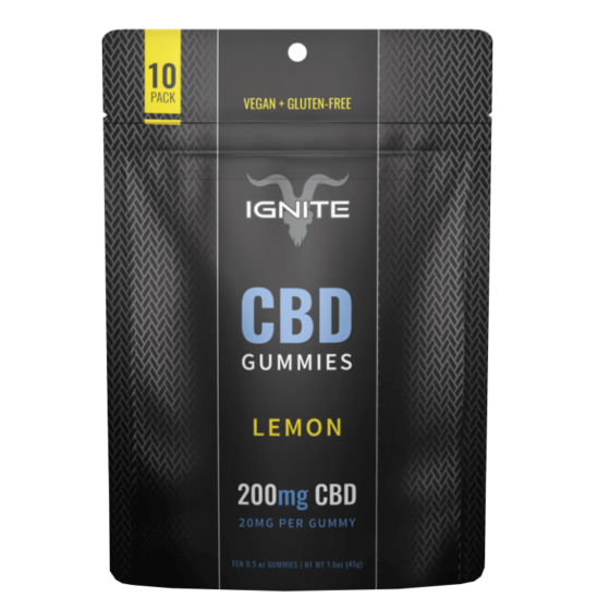 CBD Gummies - Isolate Lemon CBD Gummies - 20mg - By Ignite CBD