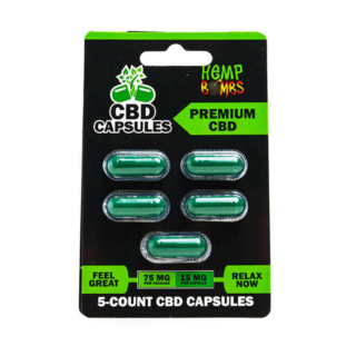 Premium CBD Capsules - Hemp Bombs