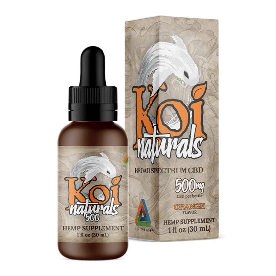 Koi CBD - CBD Tincture - Broad Spectrum Orange - 250mg-3000mg