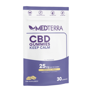 Medterra - CBD Edible - Keep Calm Tropical Fruit Isolate Gummies - 25mg