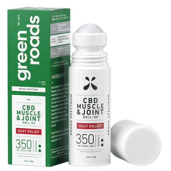 CBD Topical - Heat Relief Muscle & Joint Roll-On 150mg-750mg - By Green Roads