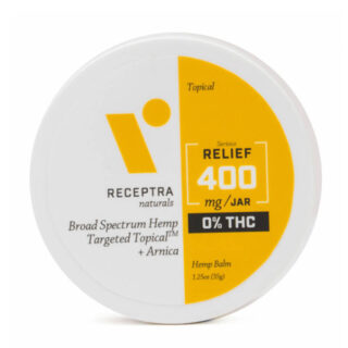 Receptra Naturals - CBD Topical - Broad Spectrum RELIEF Balm + Arnica - 400mg