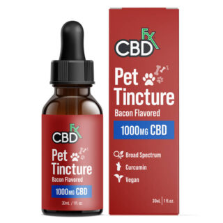 CBD Oil for Dogs - Bacon Flavored CBD Pet Tincture for Large Breeds - 1000mg - By CBDfx