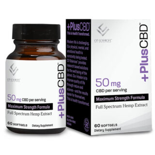 CBD Softgels - Maximum Strength Full Spectrum - 50mg - by PlusCBD Oil