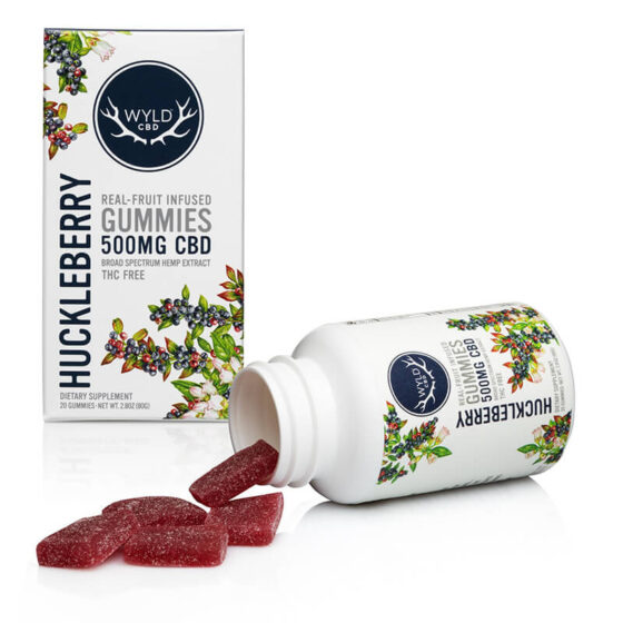 CBD Gummies - Huckleberry CBD Gummies - 25mg - By Wyld CBD