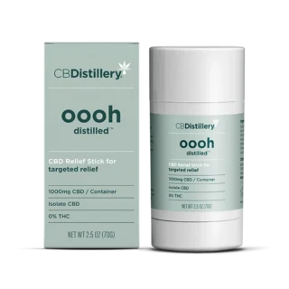 CBDistillery  oooh Distilled Isolate CBD Targeted Relief Stick –1000MG – 2.5 oz