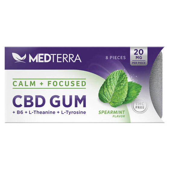 Medterra - CBD Edible - Spearmint Gum - 20mg