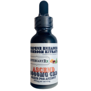 Ascend CBD Oil Tincture with Terpenes & Adaptogenic Mushrooms - Apothecary Rx
