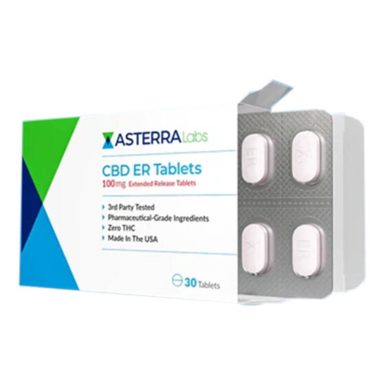 Asterra Labs - CBD Capsules - IR Tablets - 100mg