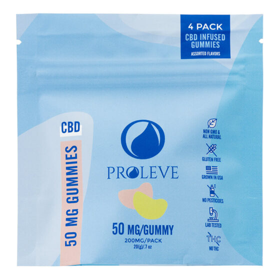 Proleve - CBD Edible - Isolate Gummy Slices 4 Count - 25mg-50mg
