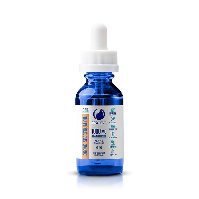 Broad Spectrum CBD Oil Tincture - Proleve