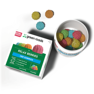 Extra Strength CBD Gummies - Relax Berries - Green Roads OPEN