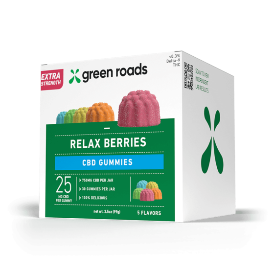 Extra Strength CBD Gummies - Relax Berries - Green Roads