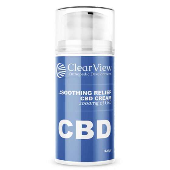 ClearView-Thrive - CBD Topical - Soothing Relief Cream - 1000mg-2000mg