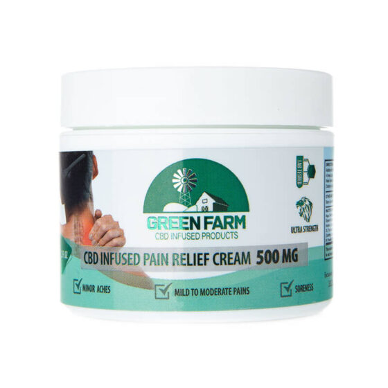 Green Farm - CBD Topical - Pain Relief Cream - 500mg-2000mg