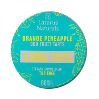 Lazarus Naturals - CBD Edible - Fruit Tarts Orange Pineapple - 500mg-1500mg
