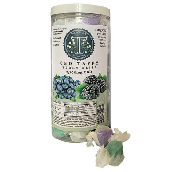 Tranquility Tea Company - CBD Edible - Berry Bliss Taffy - 35mg