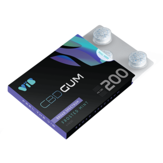 Vib Gum - CBD  Edible - Broad Spectrum Frosted Mint Gum - 200mg