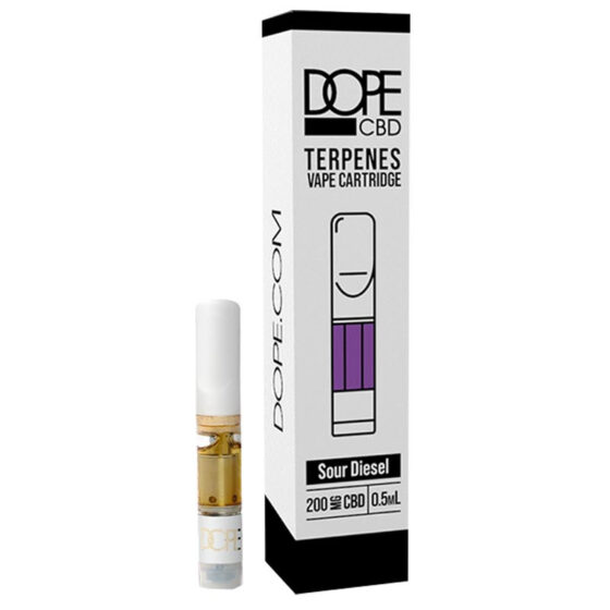 CBD Cartridge - Sour Diesel with Terpenes - 200mg-400mg - By Dope CBD