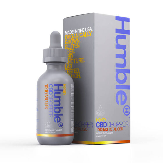 Humble CBD - CBD Tincture - Honey Dropper - 1000mg