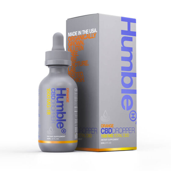 Humble CBD - CBD Tincture - Orange Dropper - 1000mg