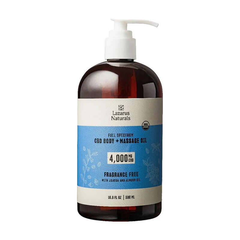 Body + Massage CBD Oil - Lazarus Naturals - Image 2