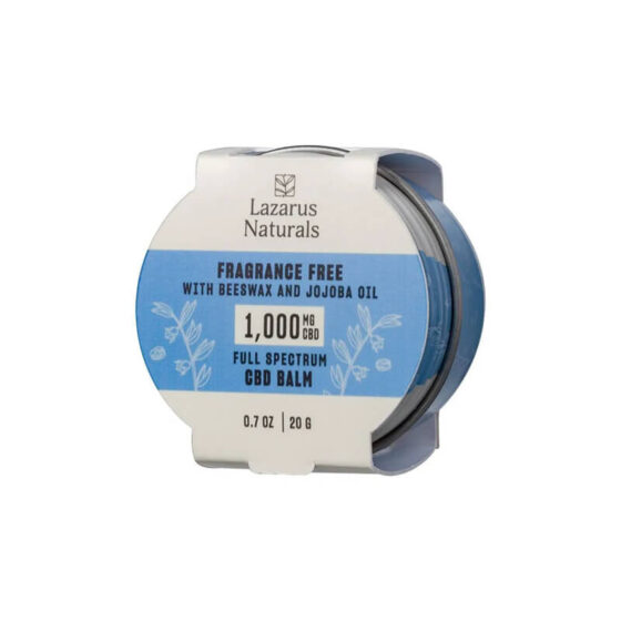 Relax + Unwind Full Spectrum CBD Balm with Beeswax & Jojoba Oil - Lazarus Naturals