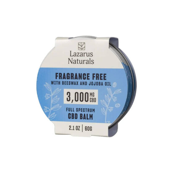Relax + Unwind Full Spectrum CBD Balm with Beeswax & Jojoba Oil - Lazarus Naturals