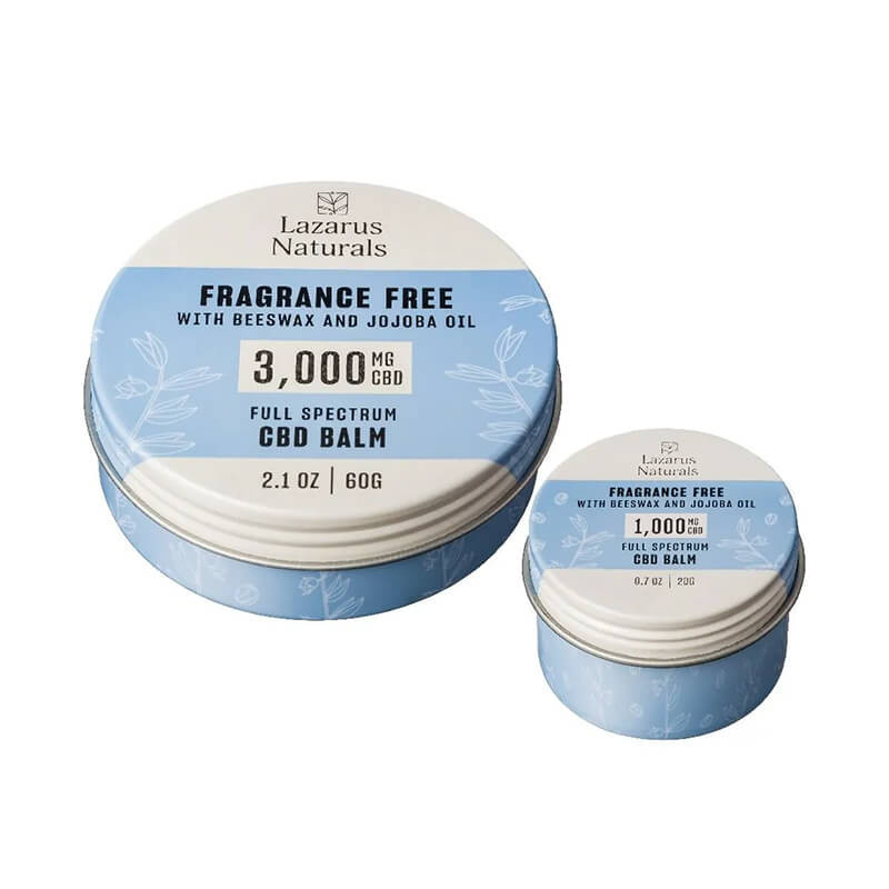 Relax + Unwind Full Spectrum CBD Balm with Beeswax & Jojoba Oil - Lazarus Naturals