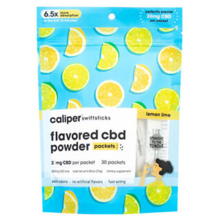 Caliper CBD - CBD Edible - Lemon Lime Swiftsticks Powder - 20mg
