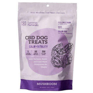 Full Spectrum CBD Dog Chews with Mushrooms - Calm + Vitality - Lazarus Naturals