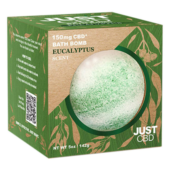 CBD Bath Bomb - Eucalyptus Scent - JustCBD