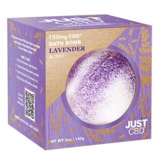 CBD Bath Bomb - Lavender Scent - JustCBD