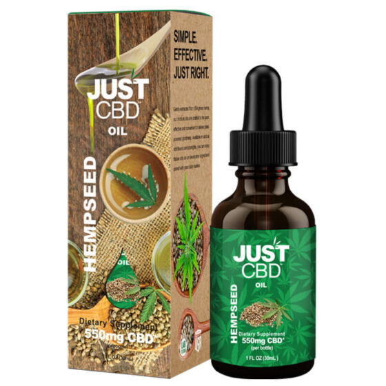 JustCBD - CBD Tincture - Hemp Seed Oil - 50mg-1500mg