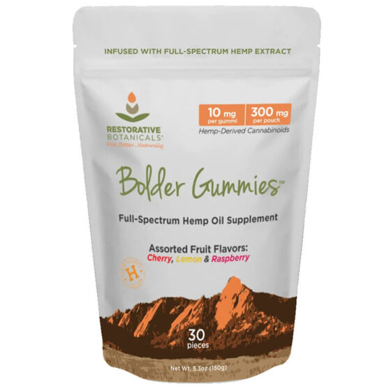 CBD Gummies  - Bolder Gummies Assorted - 10mg - By Restorative Botanicals