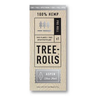 Tree Rolls - Hemp Flower - Aspen Full Spectrum Pre-Roll - 0.75g